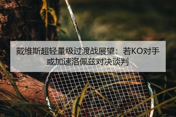 戴维斯超轻量级过渡战展望：若KO对手或加速洛佩兹对决谈判